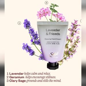 🍁Saje Lavender & Friends Relaxing Hand Cream 30 ML Travel Size New